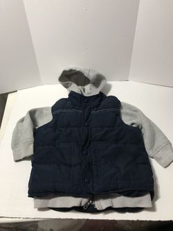 Old Navy Toddler Winter Jacket 2 pockets Snap button Hoodie! Size 2T