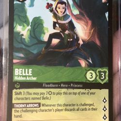 Lorcana Belle - Hidden Archer - 72/204 - Legendary, Near Mint Rise of the Floodboorn
