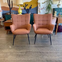 New! Rust Accent Chairs $325 Each