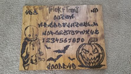Hand burnt 20x16 Horror Themed Ouija Boards