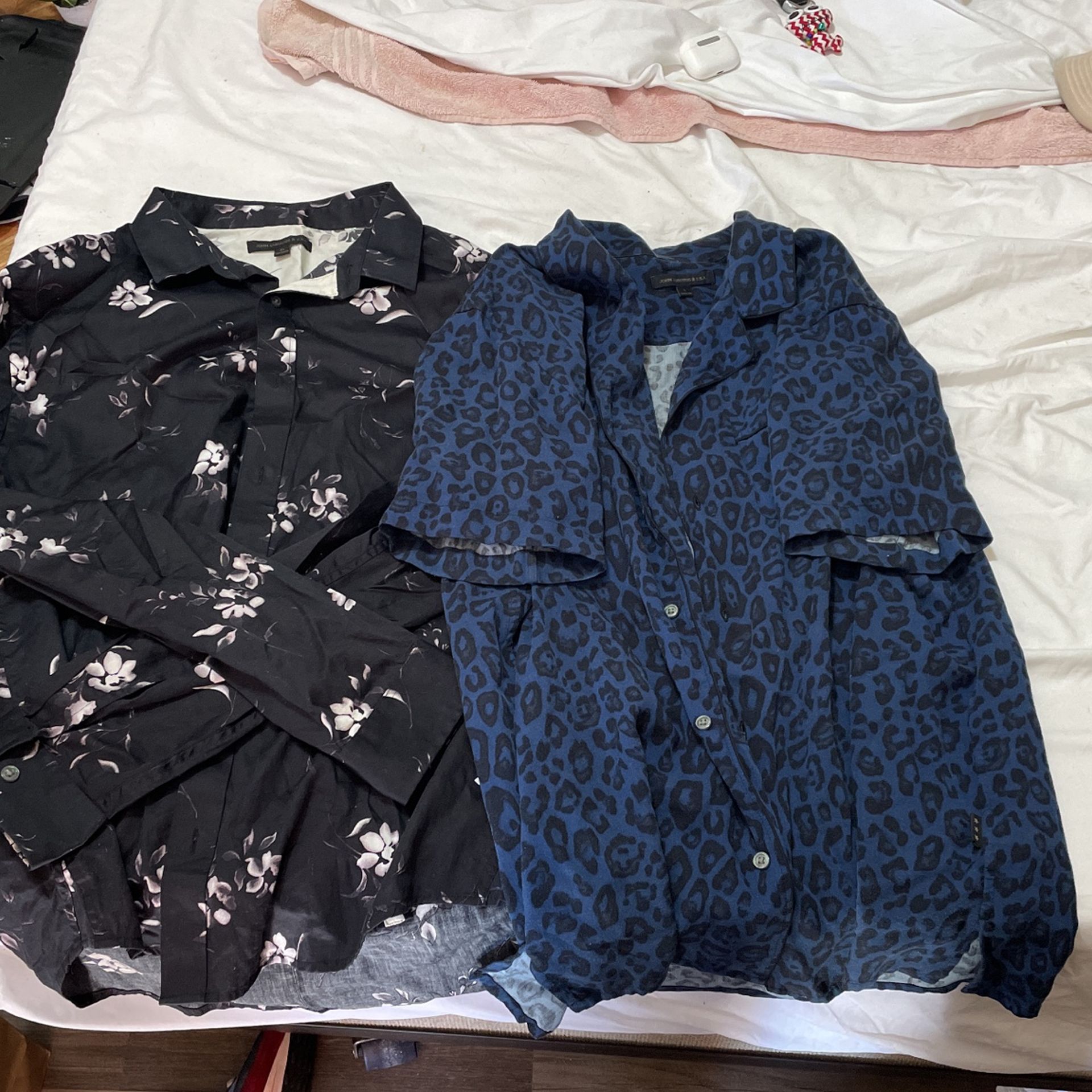 John Varvatos Long Sleeve Button Up And Short Sleeve Button Up