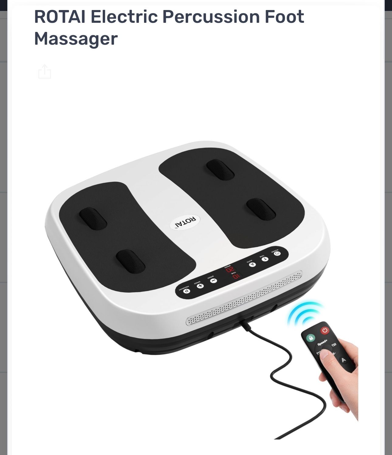Foot Massager Electric With Remote