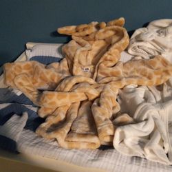 Two Brand New 0-9 Month Bath Robes