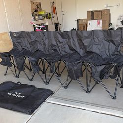 6 seat soccer team bench