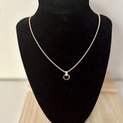 Authentic Origami Owl Gold Cube Chain Hinged Charm Holder Pendant