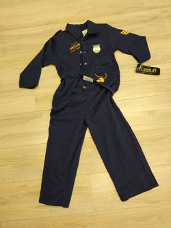 Police officer costume size 4