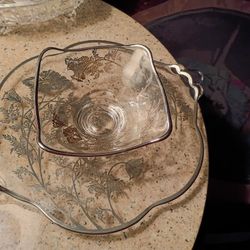 25th Anniversary Silver Serving Dish & Bowl