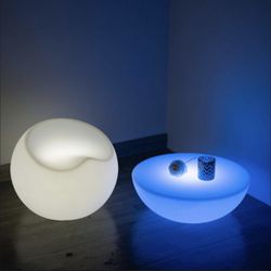 Half Round Color Changing Table