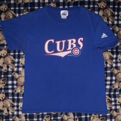 Rare Vintage 2004 Adidas Chicago Cubs MLB Shirt Sz M