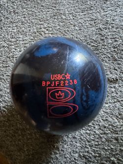 15 lb blackout bowling ball 2 finger drilled