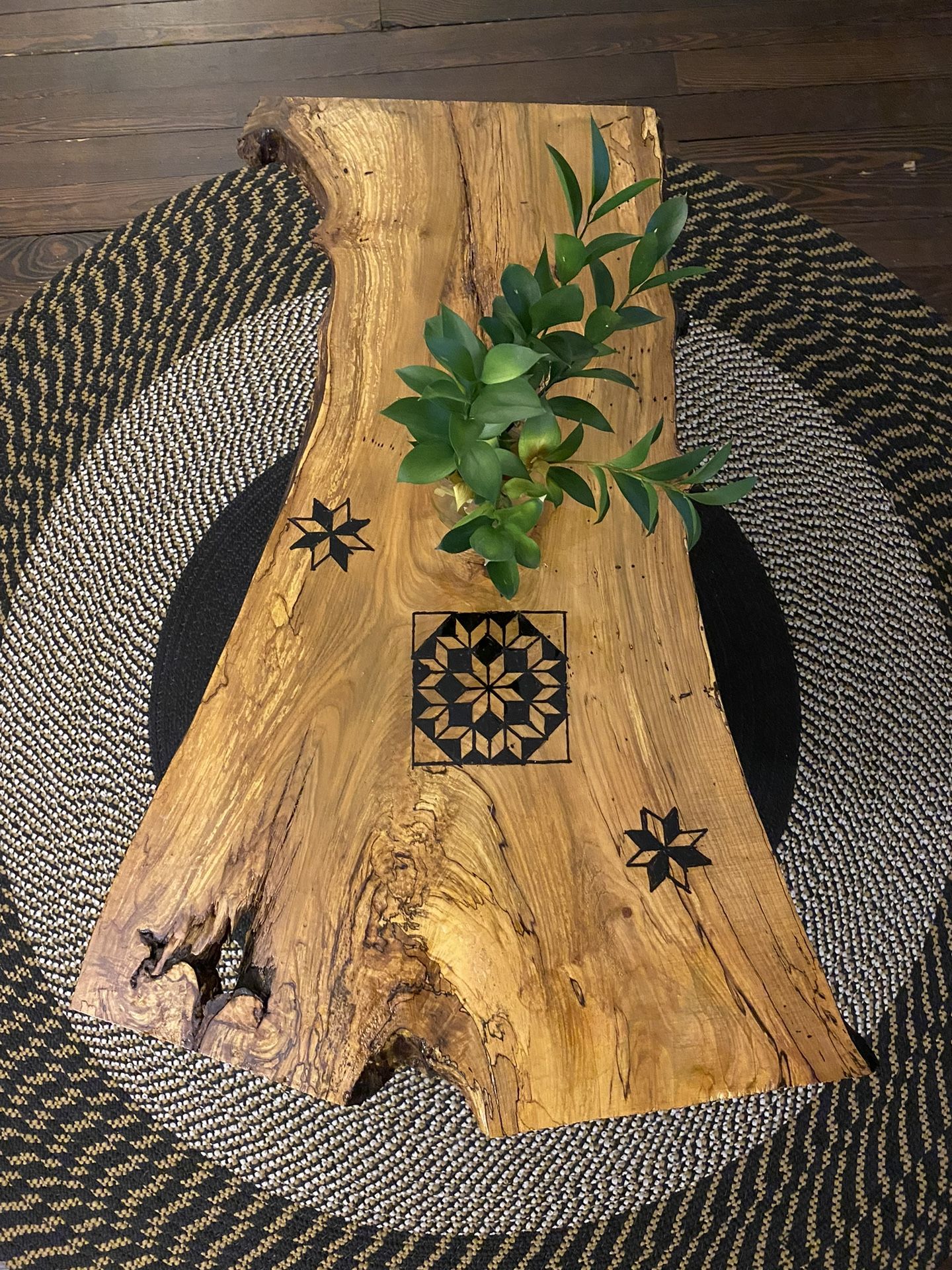Live Edge Hardwood Coffee Table