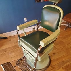Koken Vintage Barber Chair From 1920's