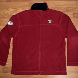 Disney Mickey Mouse Unisex Red Fleece Size Medium Disneyland Resort 1955 Vintage