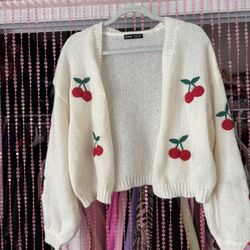 cherry cardigan