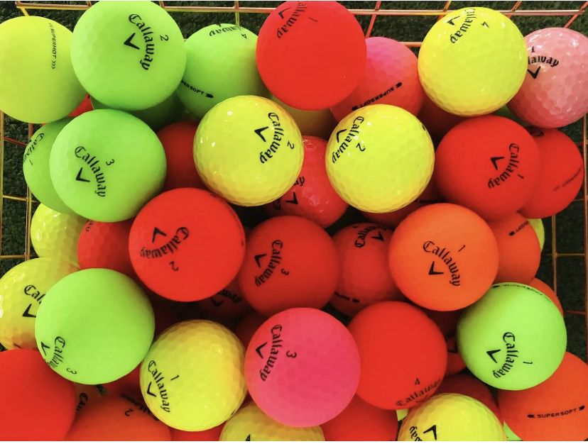 50 Callaway Assorted Color Used Golf Balls (3A Grade)