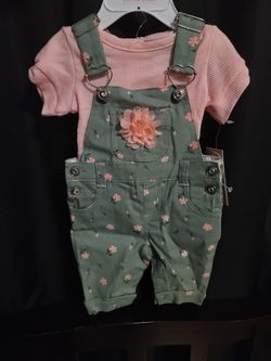 Babys Overalls W/ Shirt