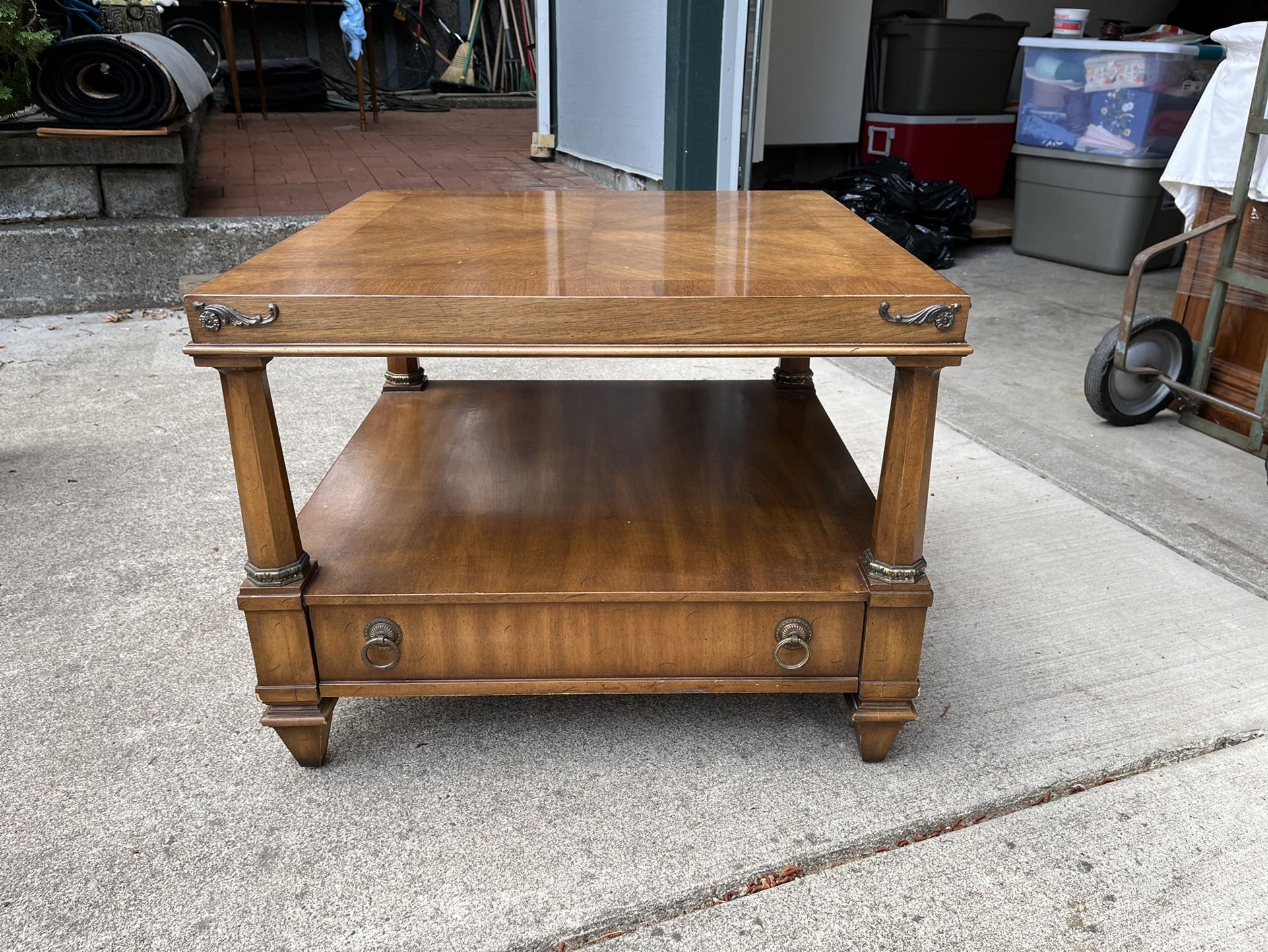 Weiman Solid Wood End Table 