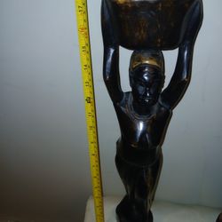 Hand Carved African Woman Figure