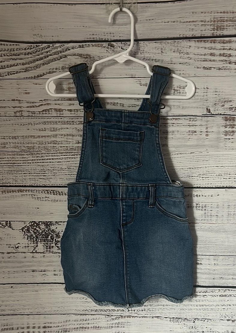 Old Navy Blue Denim overall Dress size 3t