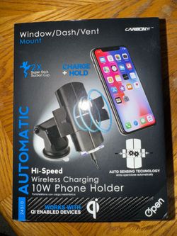 CarbonXT Phone Holder and Wireless Charger for Car