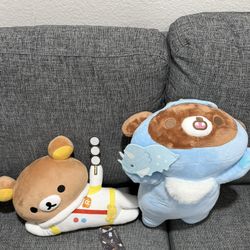 2 Exclusive Rilakkuma Plushies