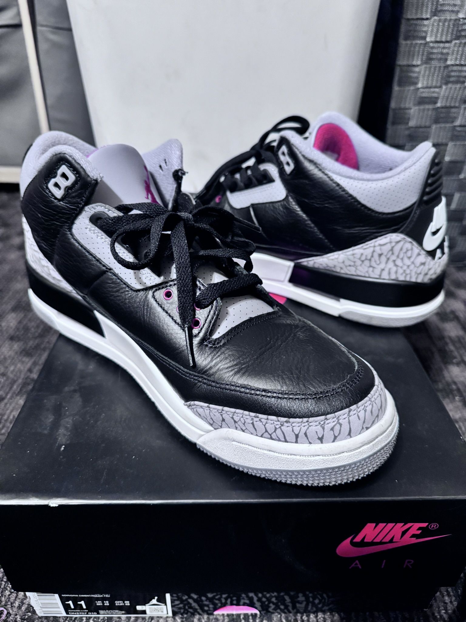 Nike Air Jordan Retro 3 Black Cement