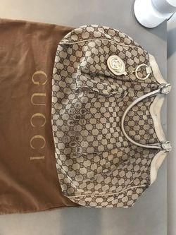 Authentic Gucci Large GG canvas Sukey Tote