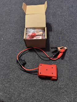 Milwaukee M18 Compatible Battery Top Off Power Source And Jumper Clips 
