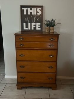 Vintage Bassett 4 Drawer Chest of Drawers