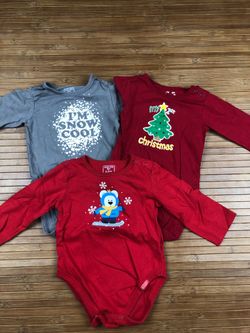 Baby onesie Christmas winter themed 12 months