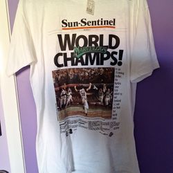 1997 Marlins World Champs TShirt  Mens Large