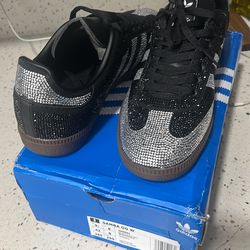 Custom bling adidas’s sambas 9 1/2