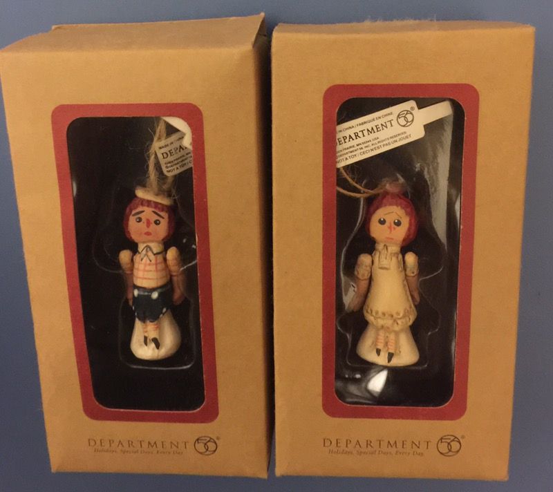 Dept 56 raggedy Ann Andy Ornaments