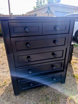 6 drawer chest navy blue