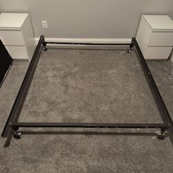 Queen box spring and bedframe