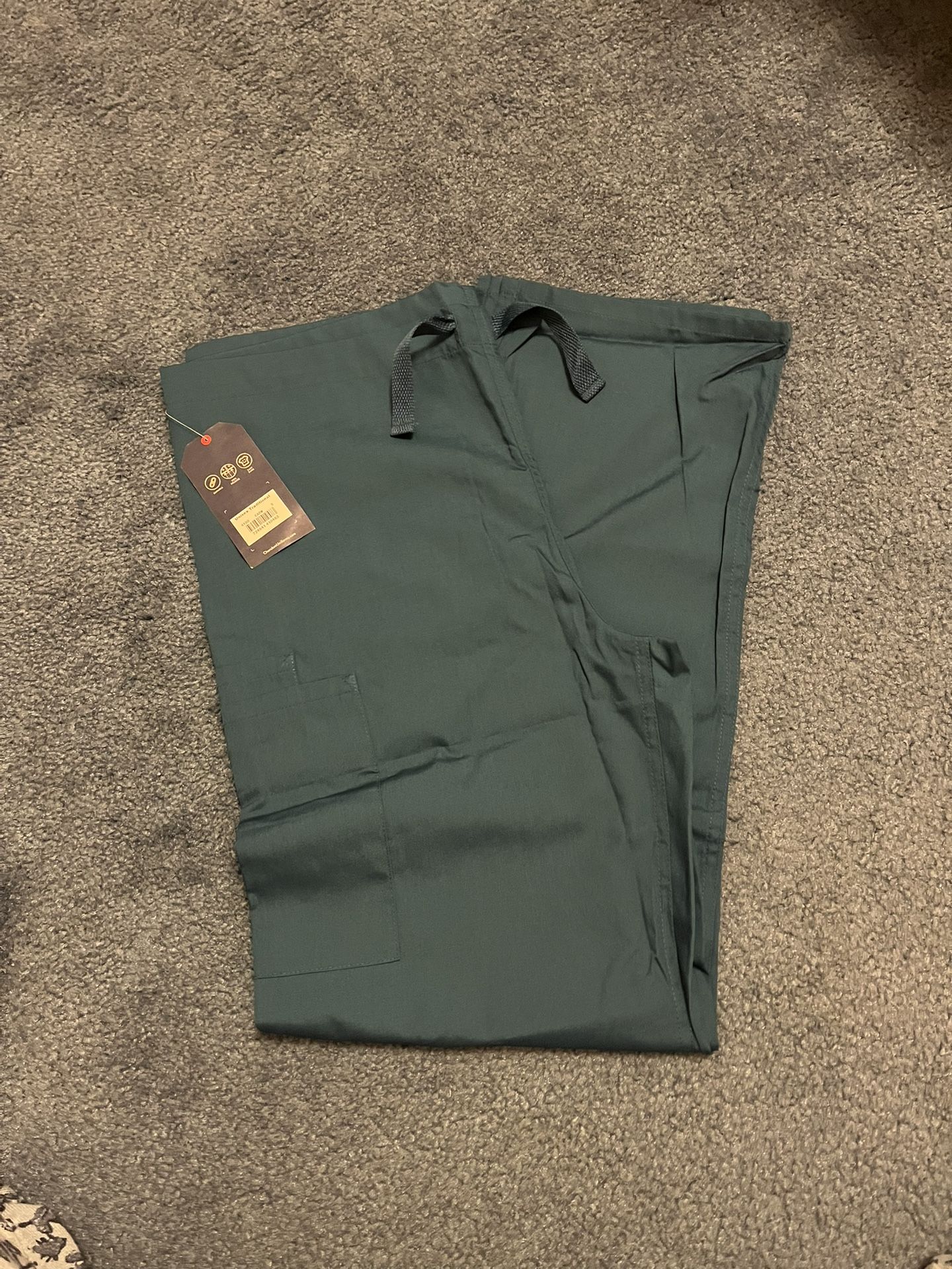 Cherokee Unisex Workwear Drawstring Scrub Cargo Pants - Small NEW