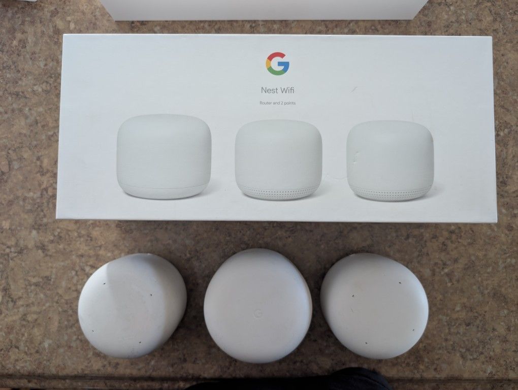 Google Nest router with 2 extenders 2nd Gen