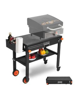Portable Outdoor Grill Cart Table (Foldable)