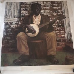 Giclee On Canvas $899.  “Banjar” By Kadir Nelson