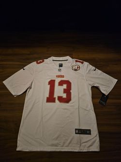 49ers Mens Purdy white Jerseys $50ea Firm sm med lg xl 2x 3x and $90ea 4x 5x