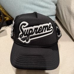Supreme University Mesh Back 5-Panel Black Hat 