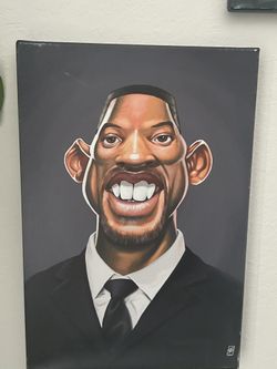 Abstract Will Smith Canvas 