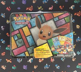 Pokemon 2021 Eevee Collector’s Treasure Chest Lunchbox Tin