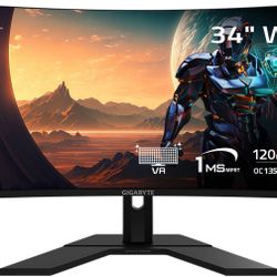 GIGABYTE - G34WQC A 34" Curved Monitor WQHD 144Hz