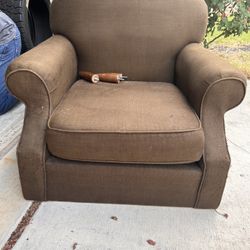 Brown Upholstery Armchair