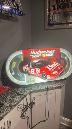 Bud racing track neon