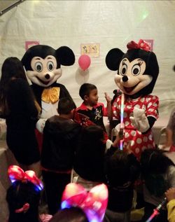 Mickey Mouse and Minnie Mouse Mascot Costumes