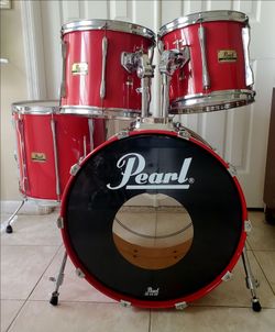 Drums 4 pc Pearl BLX Sequoia Red Birch shells