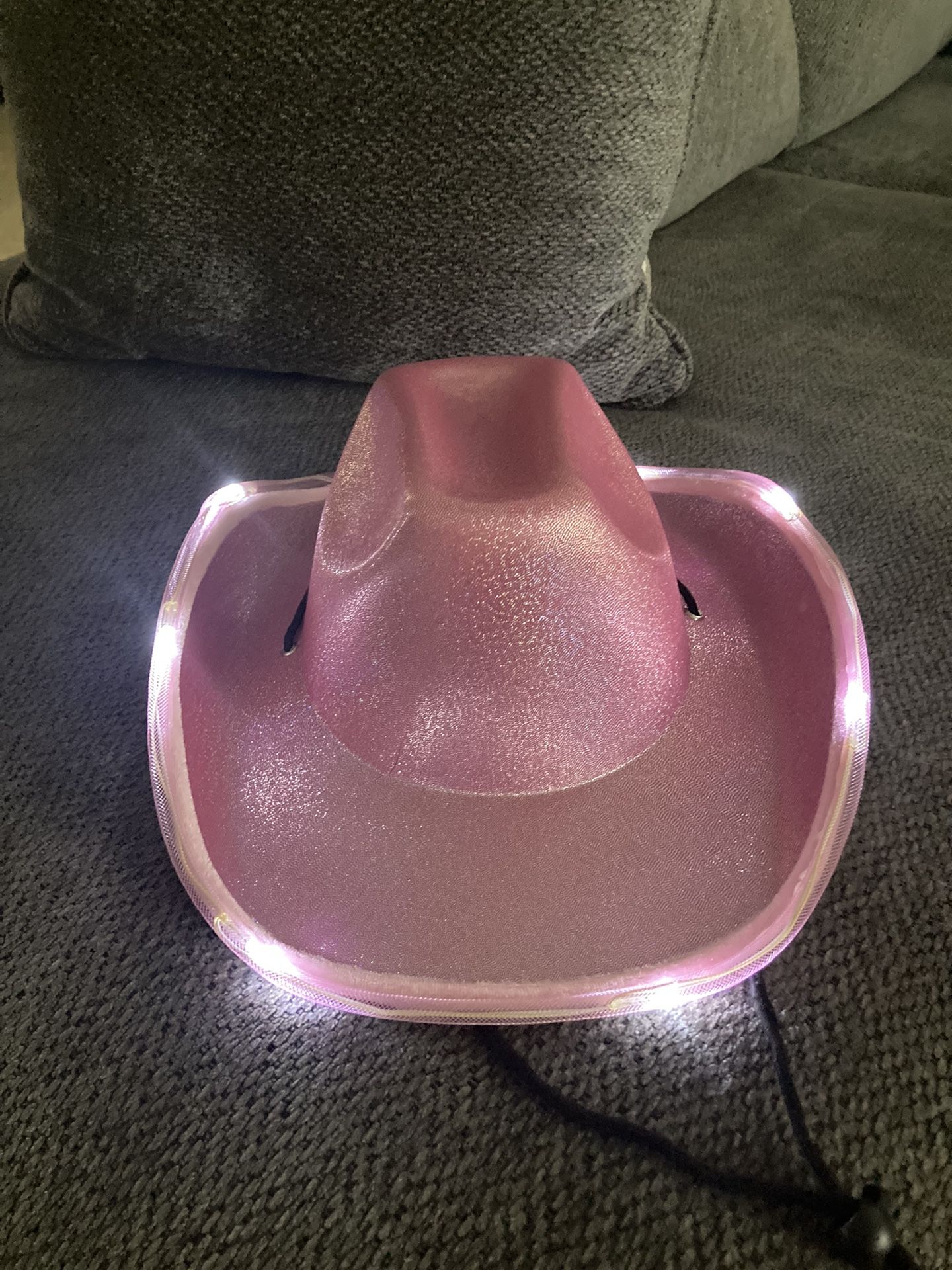 Pink Light Up Cowboy Hat