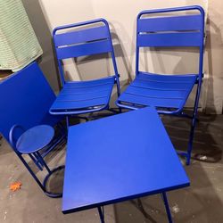 Royal Blue Patio Set